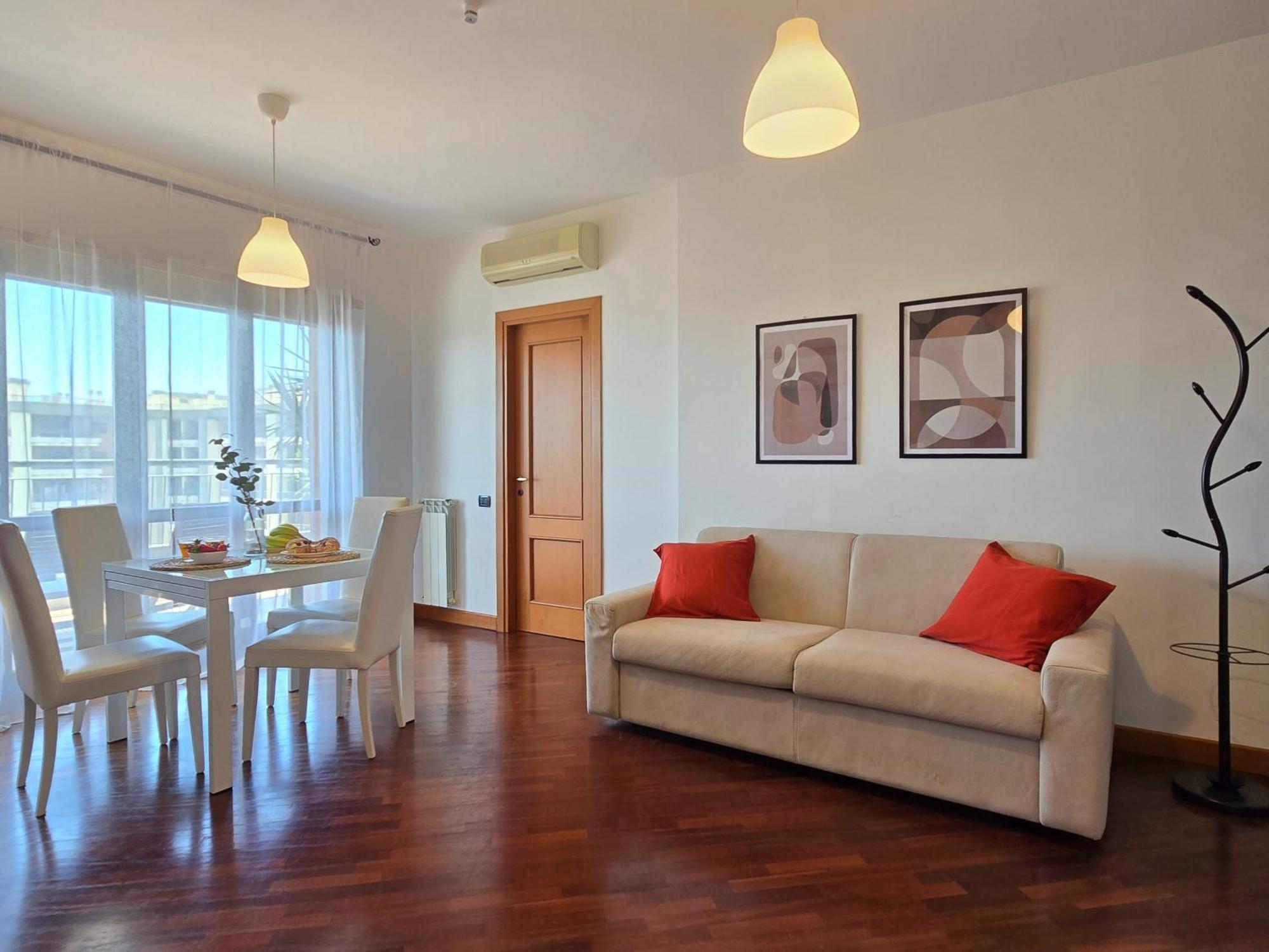 Golden Hour Apartment - Panoramic Terrace Fiumicino Kültér fotó